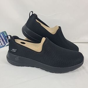 Skechers Women's Go Walk Joy Aurora Slip On Sneakers Sz 7 Black Mesh Lightweight